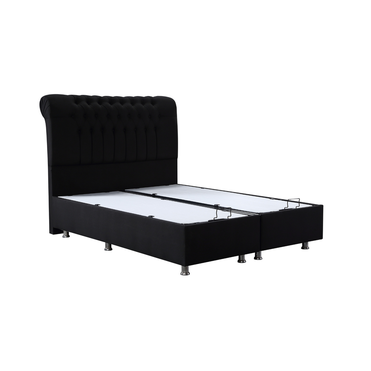 Elegance Black Storage Bed MELAGIO
