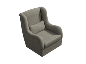 SWANK Grey Swivel Chair