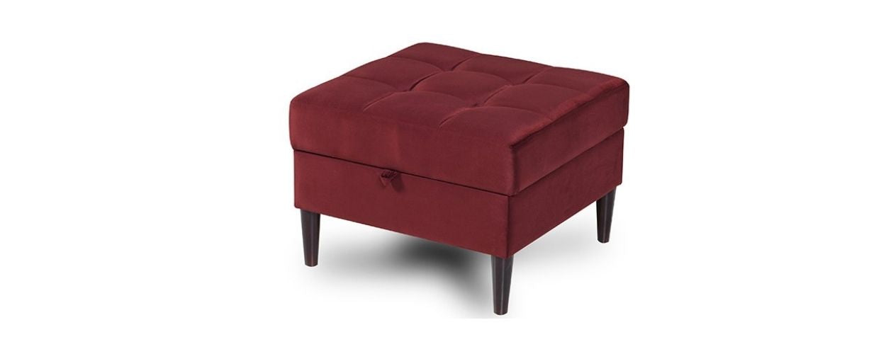 APARTMENT Burgundy Ottoman