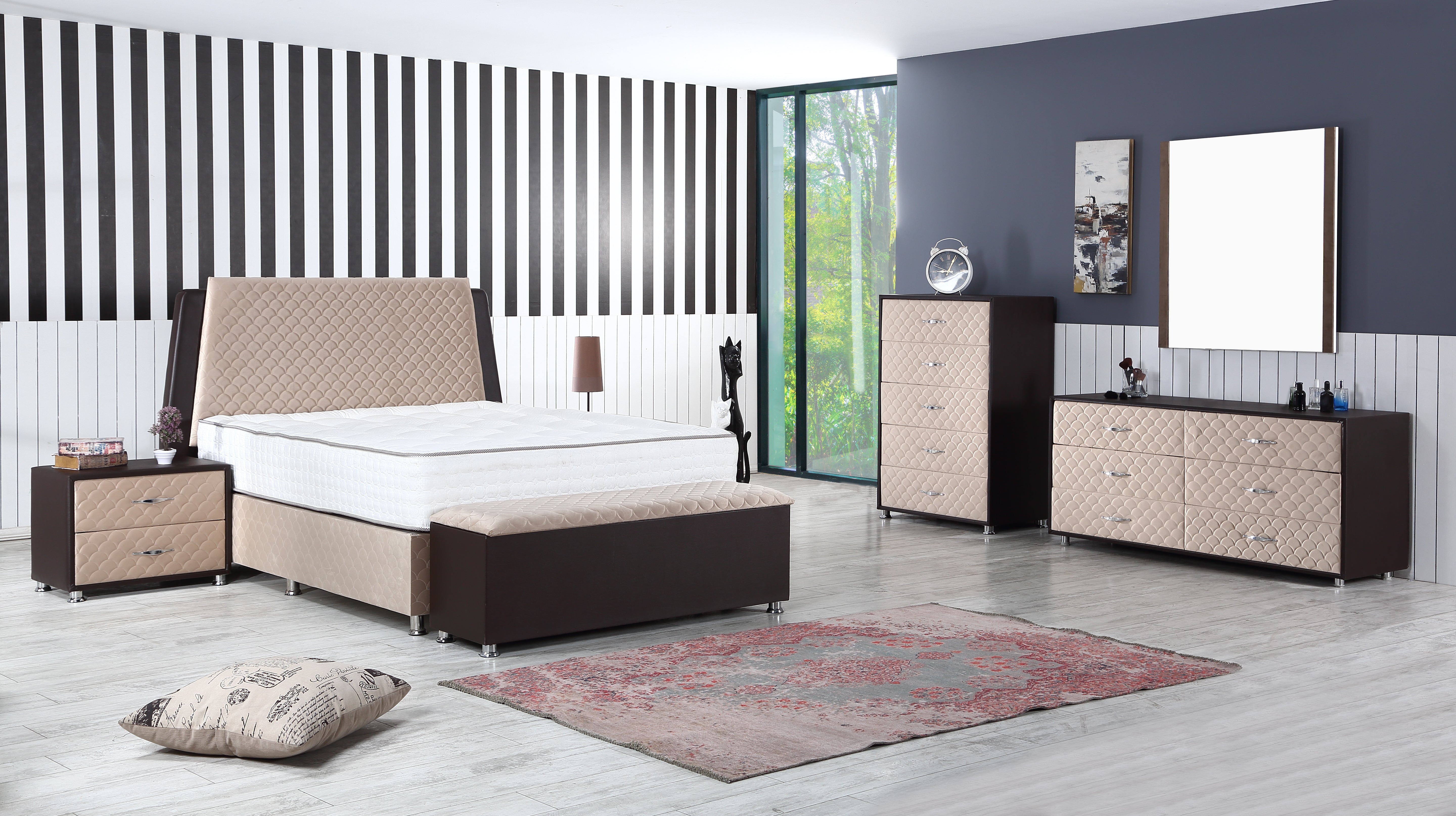 Armada Brown Storage Bed MELAGIO